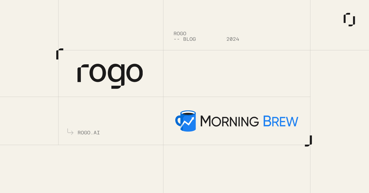 Rogo Featured on Morning Brew’s Our Future Podcast