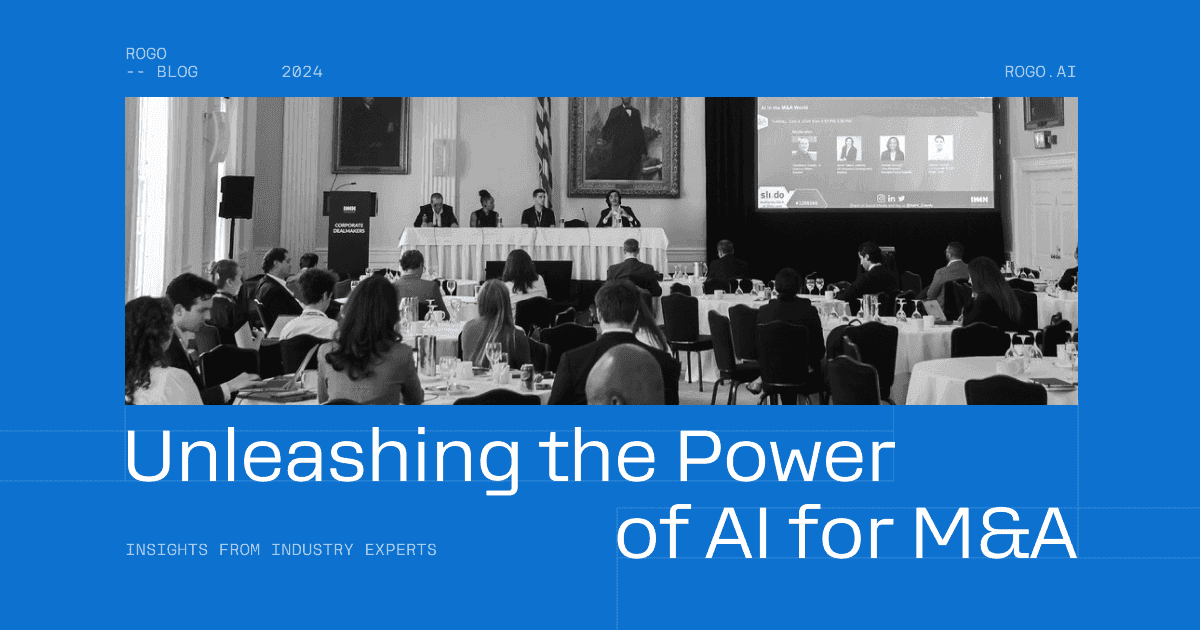 Unleashing the Power of AI for M&A: Insights from Industry Experts